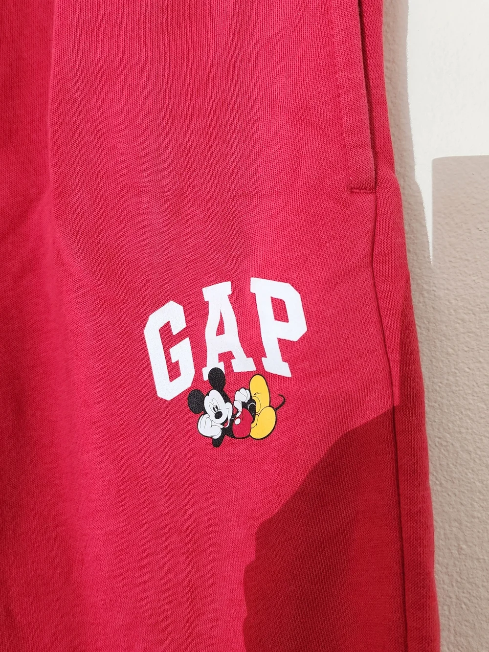 Gap Kids x Disney Mickey‎ Mouse Medium Red Sweatpants Elastic Waistband Comfy